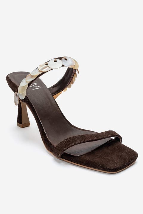 Arund Leather Stiletto Ankle Strap Sandal