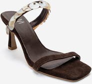 Forever & Always Shoes Arund Leather Stiletto Ankle Strap Sandal
