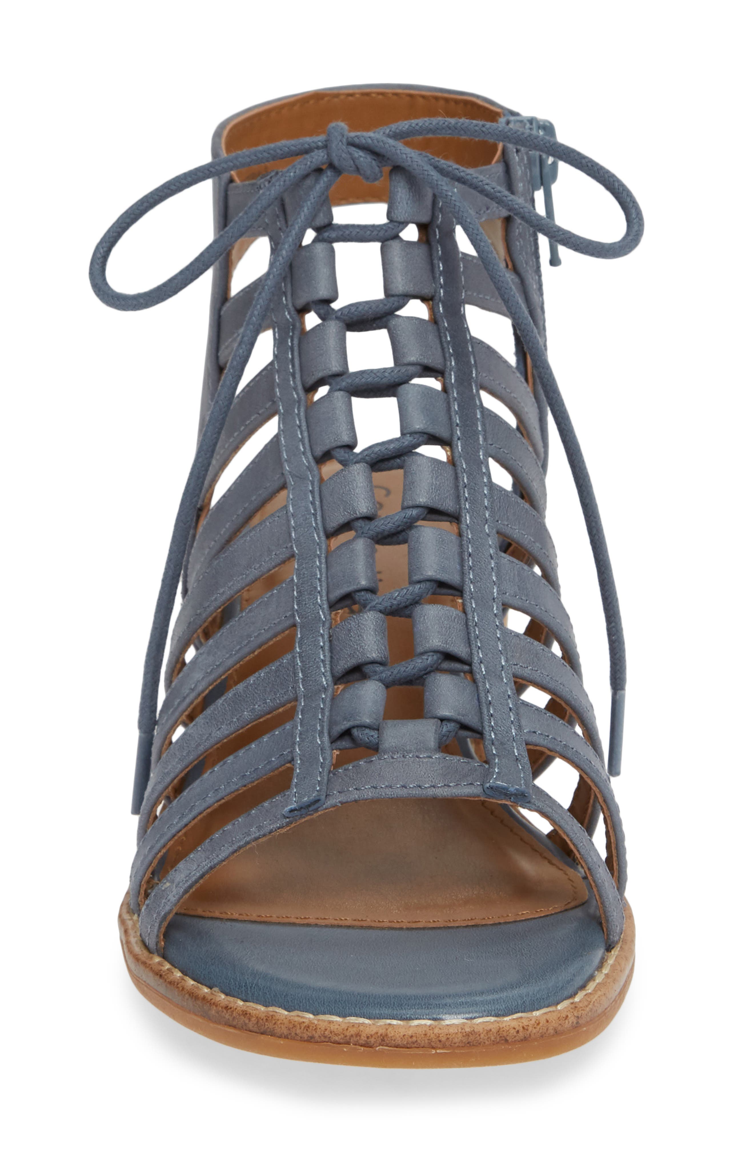 Blossom Sandal, Alternate, color, CHAMBRAY LEATHER