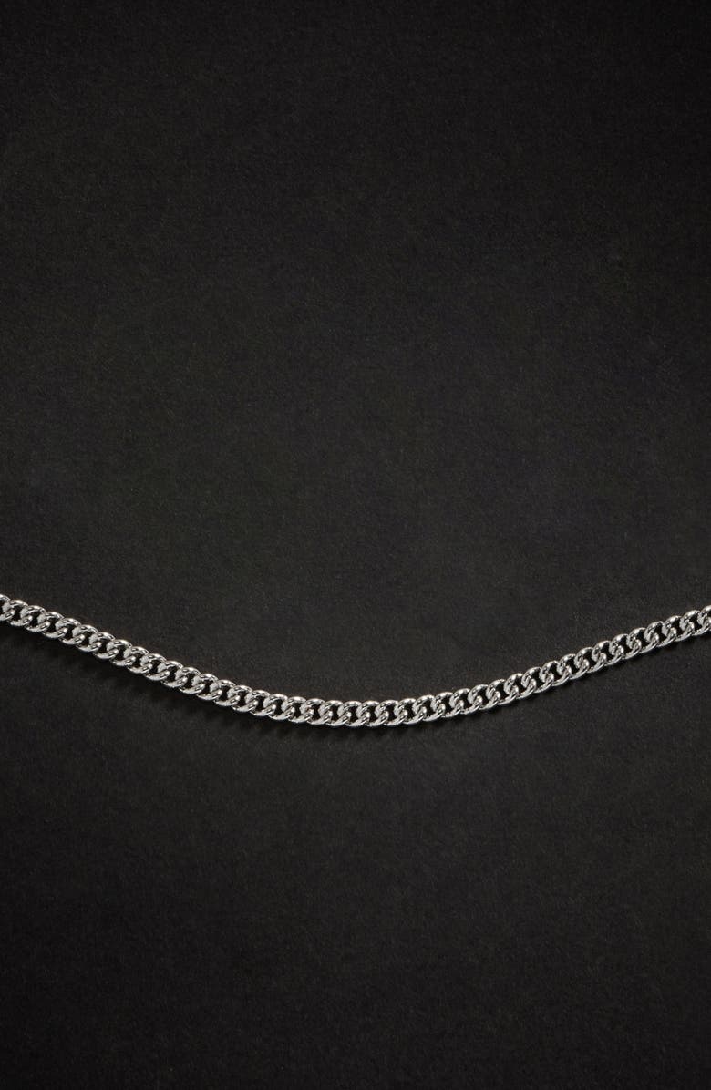 YOJ Curb Chain Necklace, Alternate, color, Silver