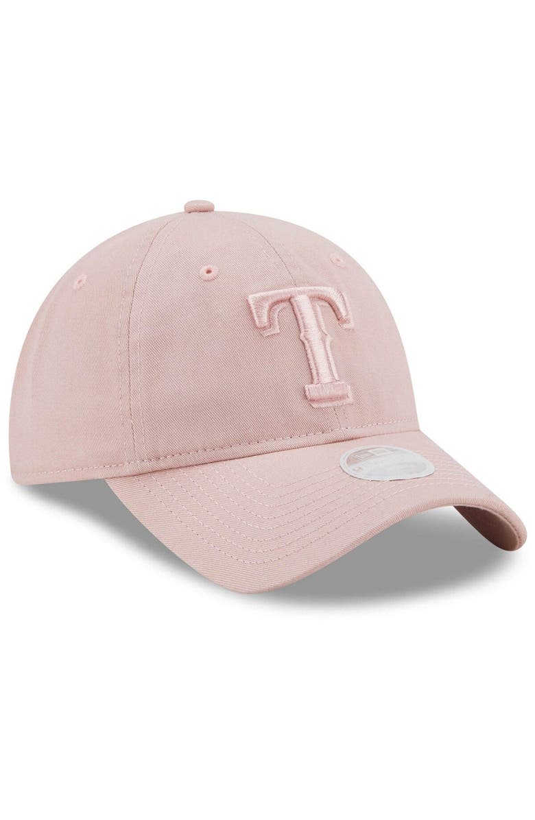 New Era Women's New Era Pink Texas Rangers Rouge Core Classic 9TWENTY Adjustable Hat, Alternate, color, 