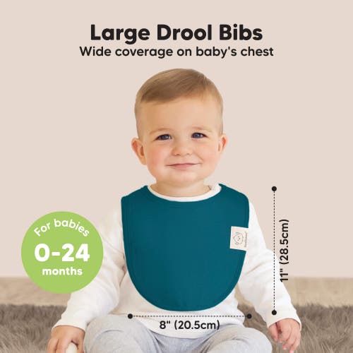 Keababies 8-pack Baby Drool Bibs In Eclipse
