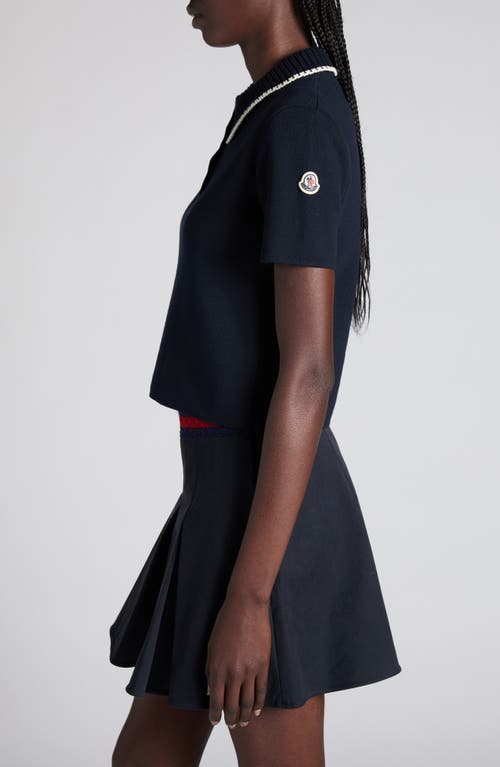Moncler Knit Collar Cotton Polo