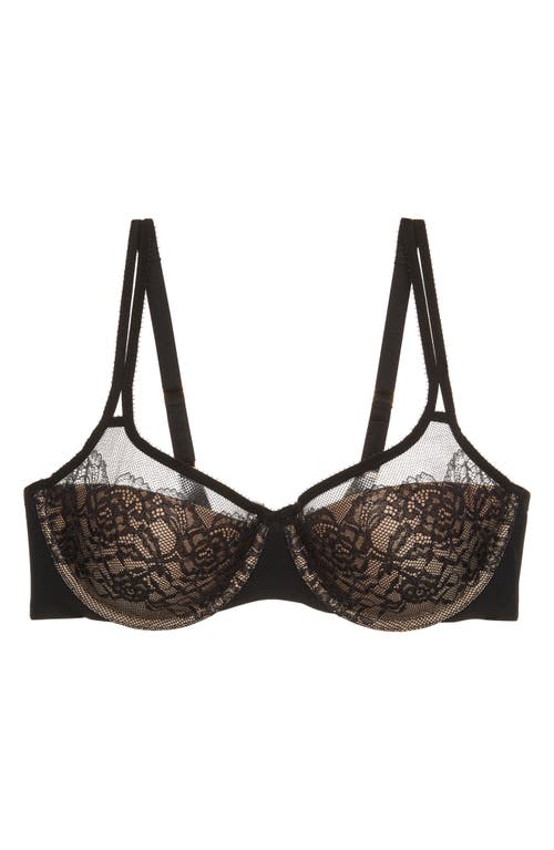 Natori Graceful Underwire Balconette Bra In Black