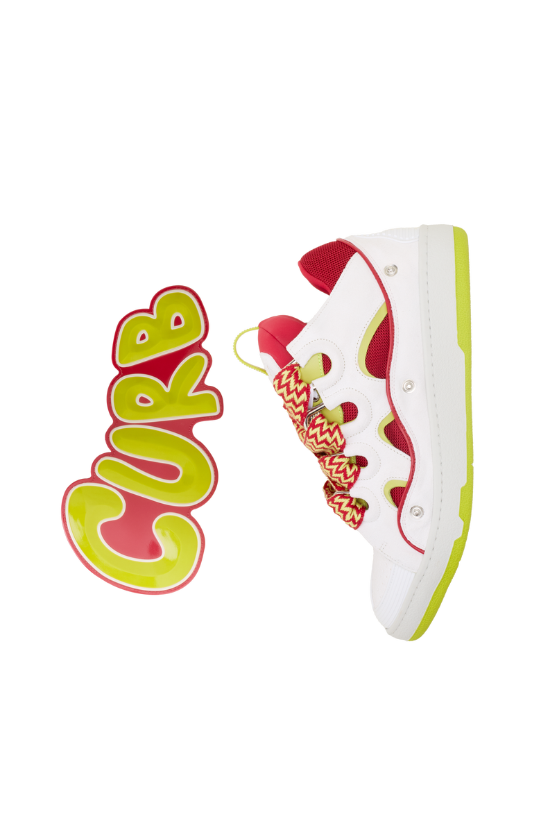 Lanvin Curb Patch Sneakers In Leather, Alternate, color, Colored