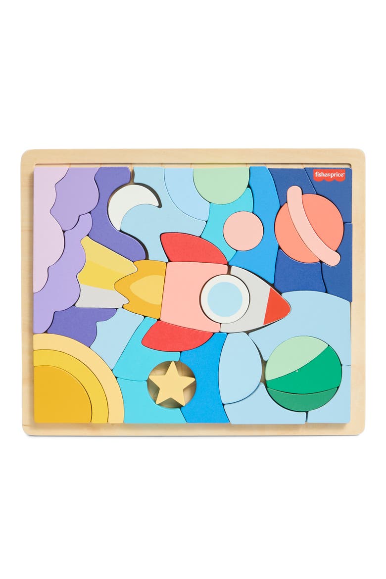 Wooden Space Blocks Puzzle, Main, color, ASST
