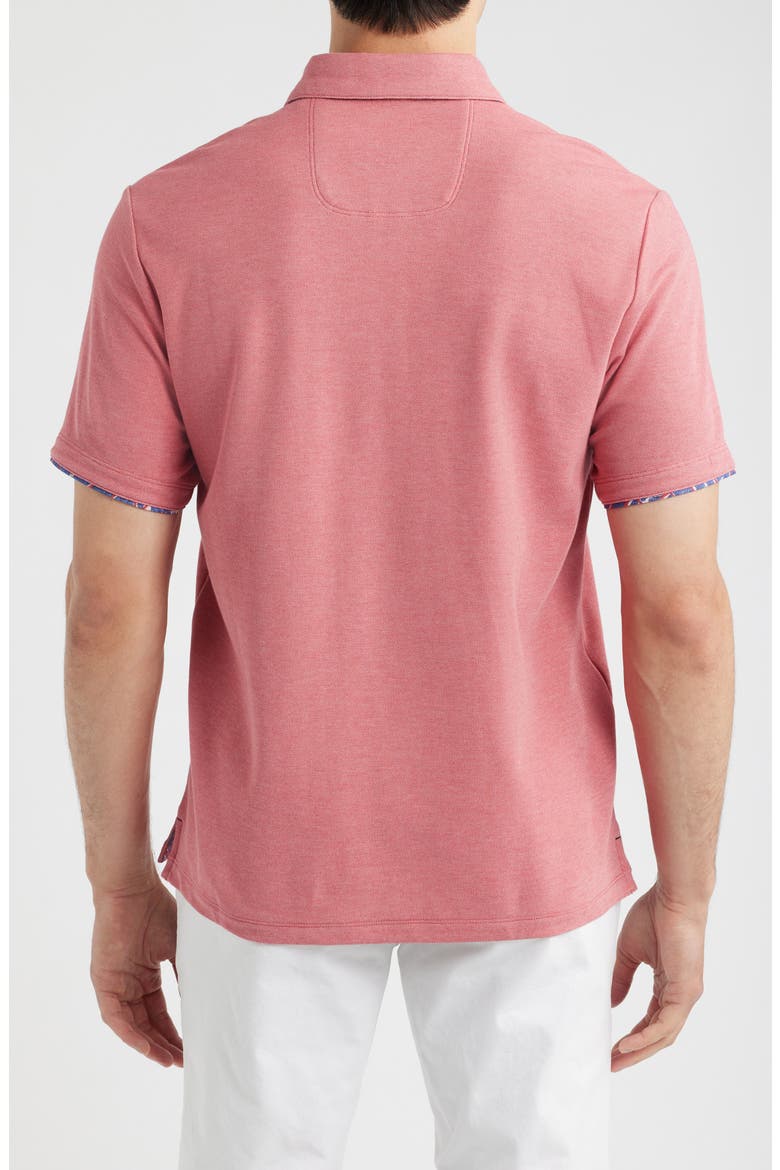 Geo Rio 5 O'Clock IslandZone® Polo, Alternate, color, RASPBERRY WINE HEATHER