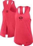 Nike Women's Nike Scarlet San Francisco 49ers Glory Crisscross Performance Tank Top