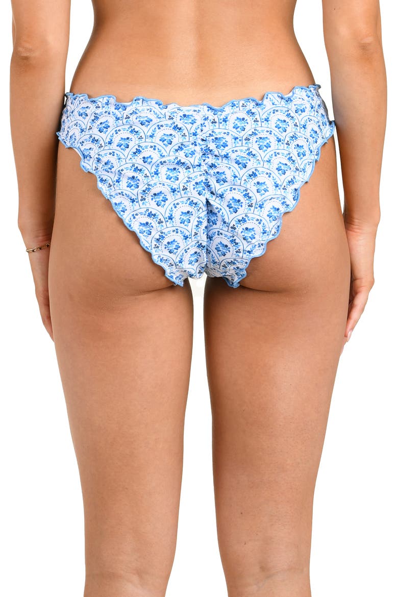 Penny Merrow Lettuce Edge Hipster Bikini Bottoms, Alternate, color, LIGHT BLUE