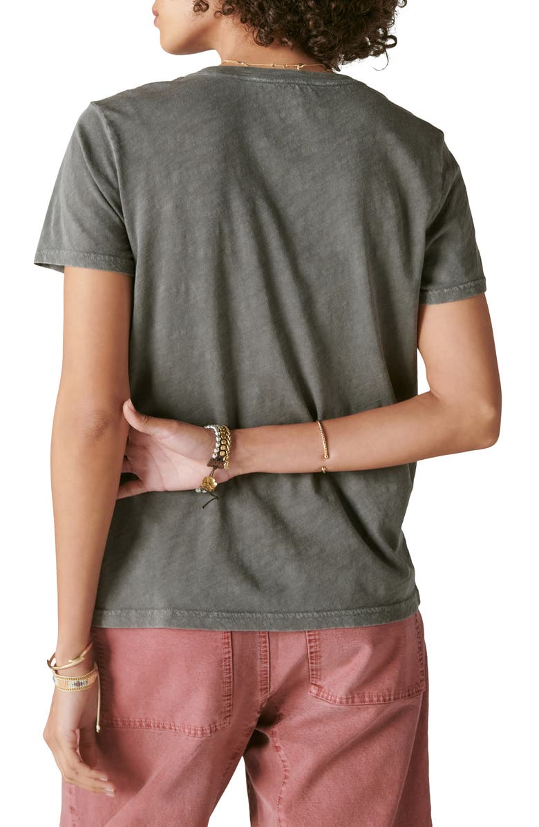 Lucky Brand Neon Floral Cotton Graphic T-Shirt, Alternate, color, 