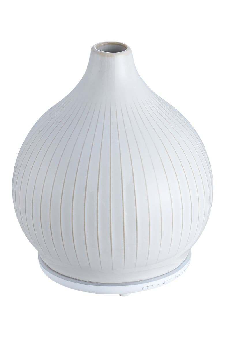 Pistil White Ceramic Ultrasonic Diffuser, Alternate, color, WHITE
