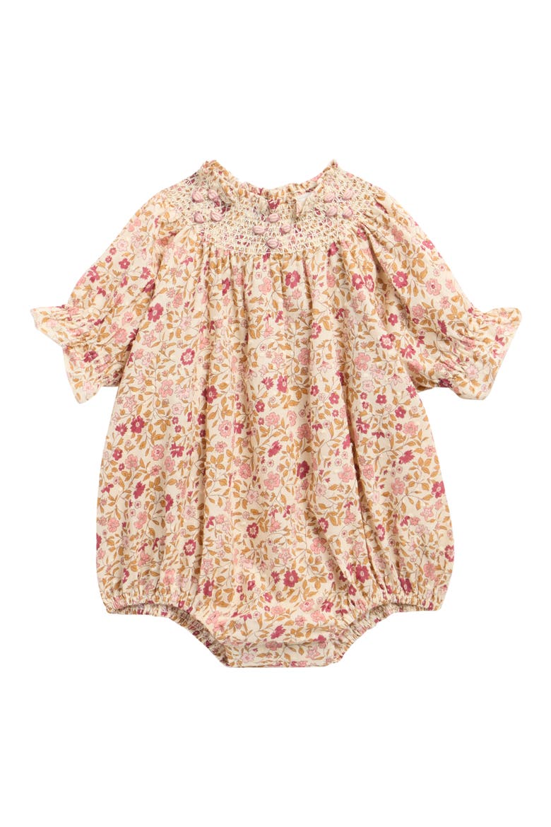 Kids' Maddie Flower Fields Cotton Romper, Main, color, FLOWER FIELDS