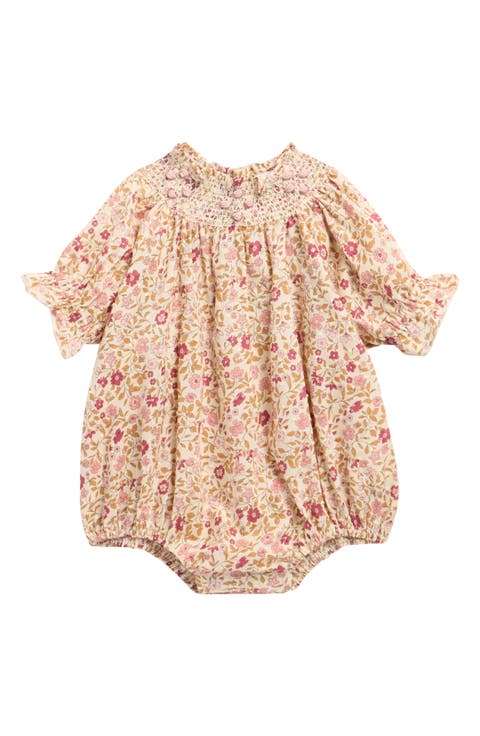 Kids' Maddie Flower Fields Cotton Romper