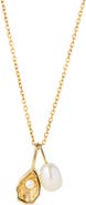 Ana Luisa Solid Yellow Gold - Oyster Charm Necklace