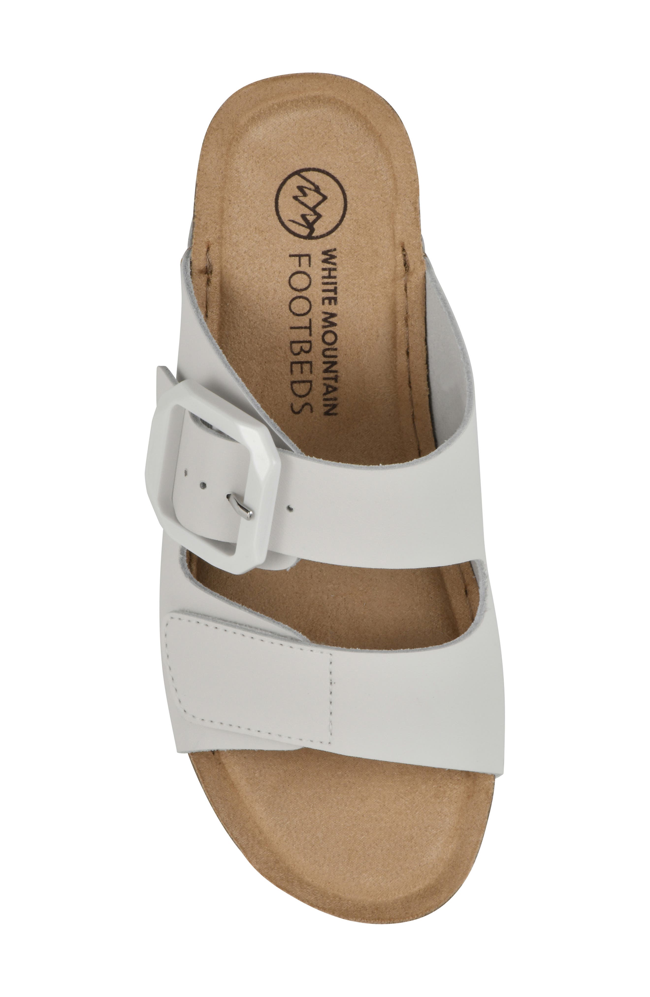 Fearful Wedge Sandal, Alternate, color, WHITE LEATHER