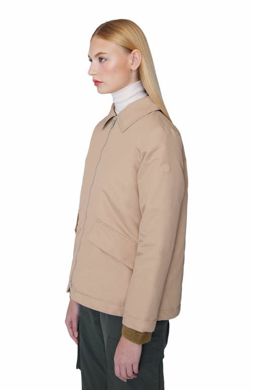 Quartz Co. Adele | Lightweight Insulated Jacket In Sand Beige