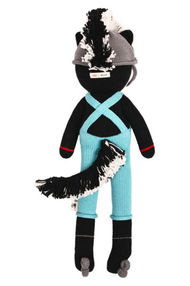 Reed Doll & Beanie Set, Alternate, color, BLACK