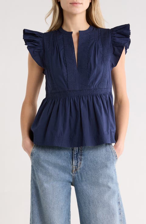 Luise Flutter Sleeve Top