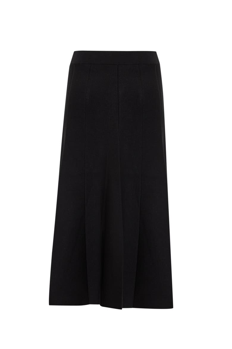 Creed High Waist Knit Midi Skirt, Alternate, color, Black