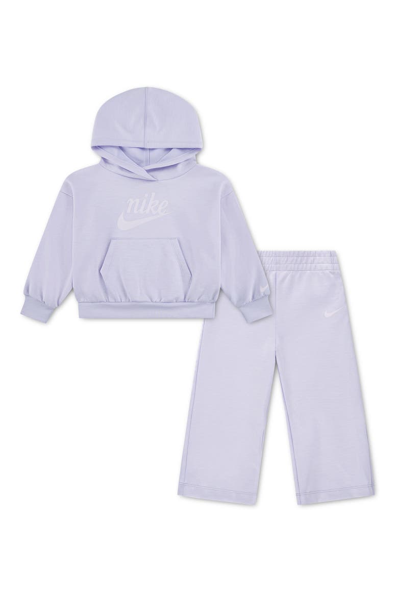 Kids' Pullover Hoodie & Wide Leg Pants Set, Main, color, DOLL