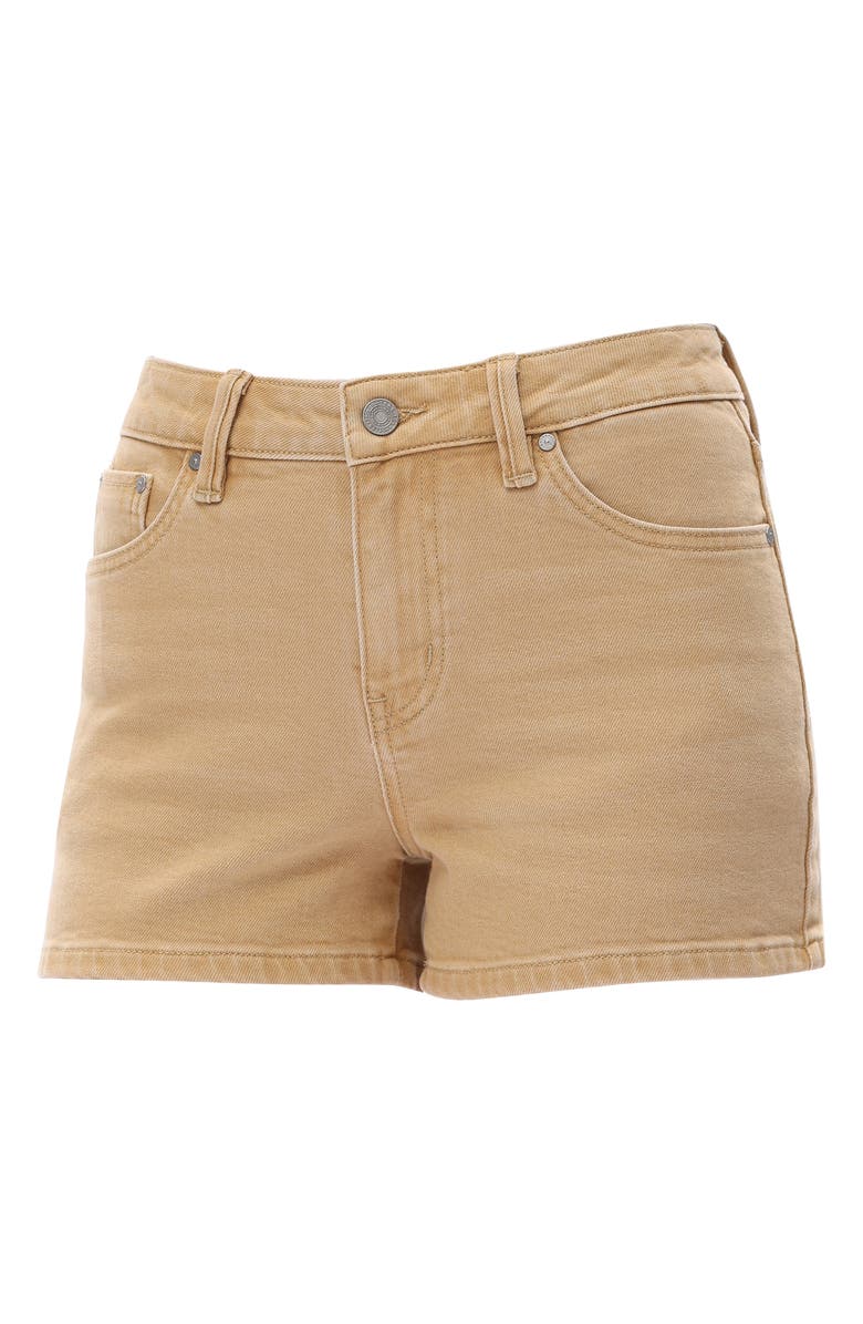 Bayeas Mid Rise Denim Shorts, Alternate, color, Light Khaki