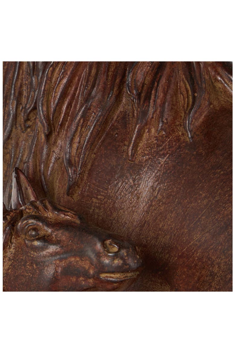 Horse and Foal Sculpture, Alternate, color, DARK BROWN