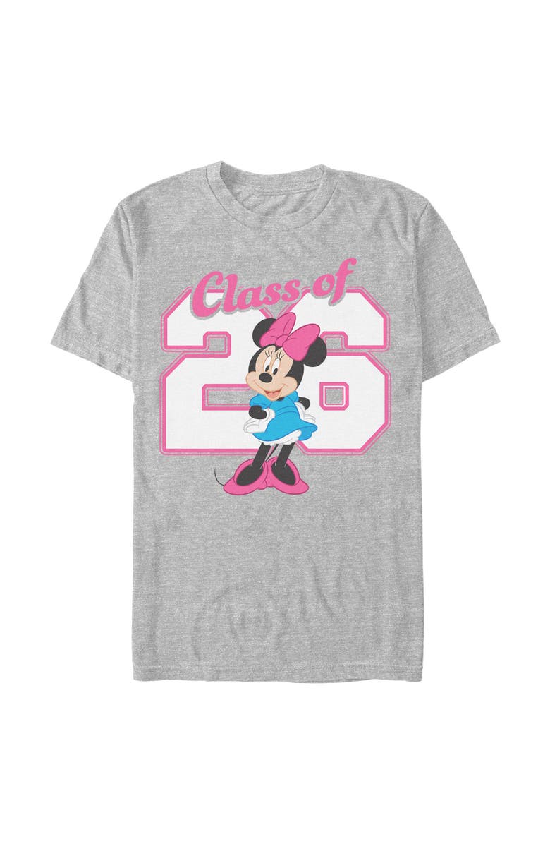 Minnie Mouse Men's Minnie Mouse Class of 26 Sweetheart Graphic T-Shirt, Main, color, Sport Grey