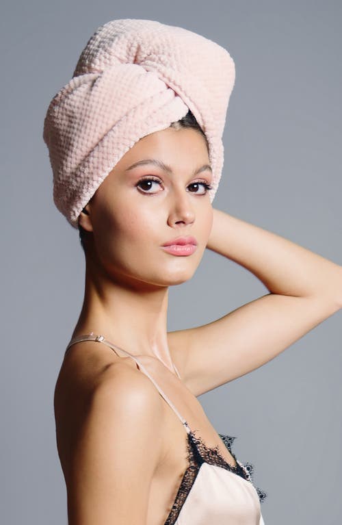 The Hair Edit Smooth & Dry Plush Microfiber Hair Wrap In Transparent