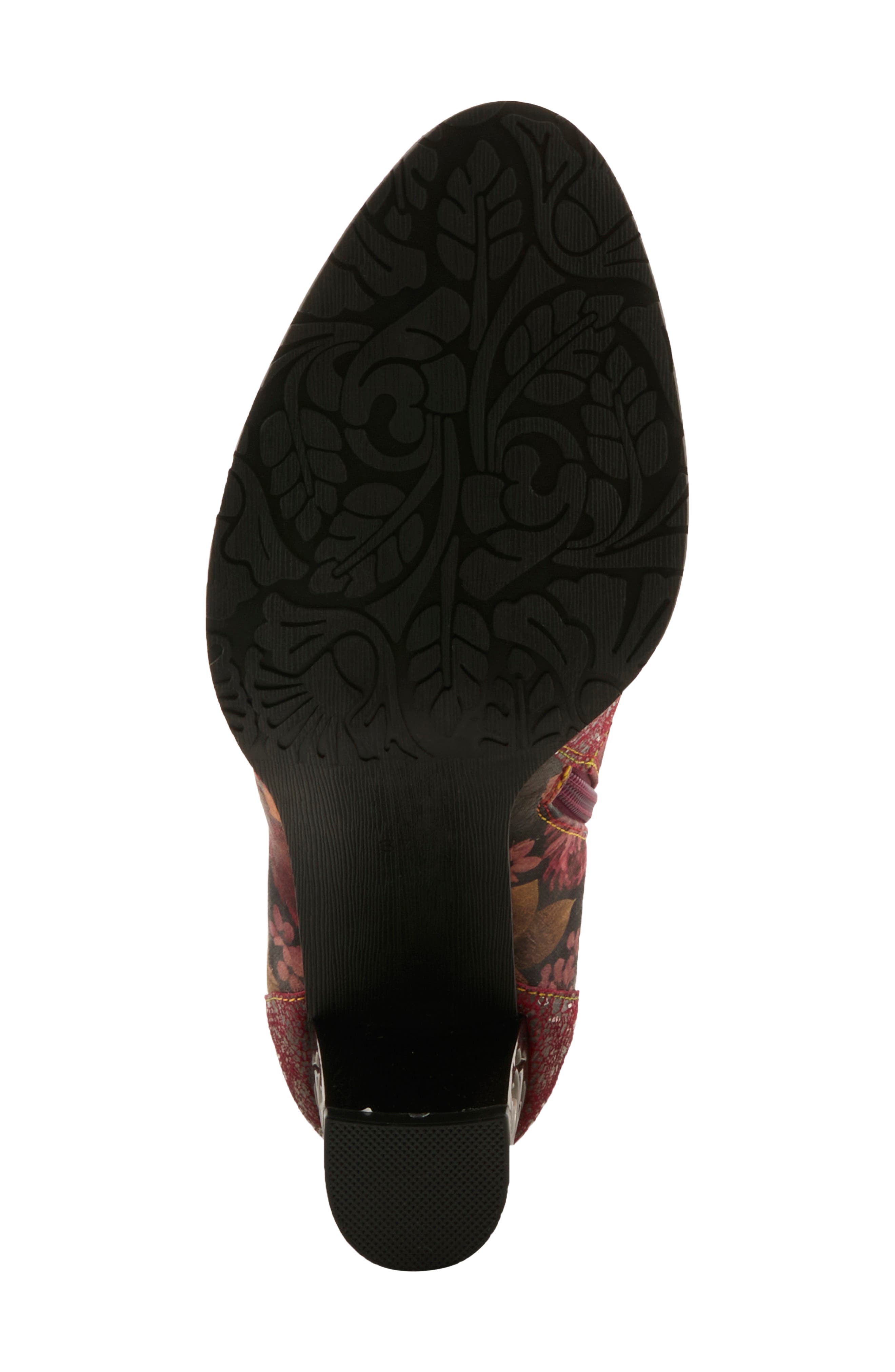 Razzy Bootie, Alternate, color, BORDEAUX MULTI