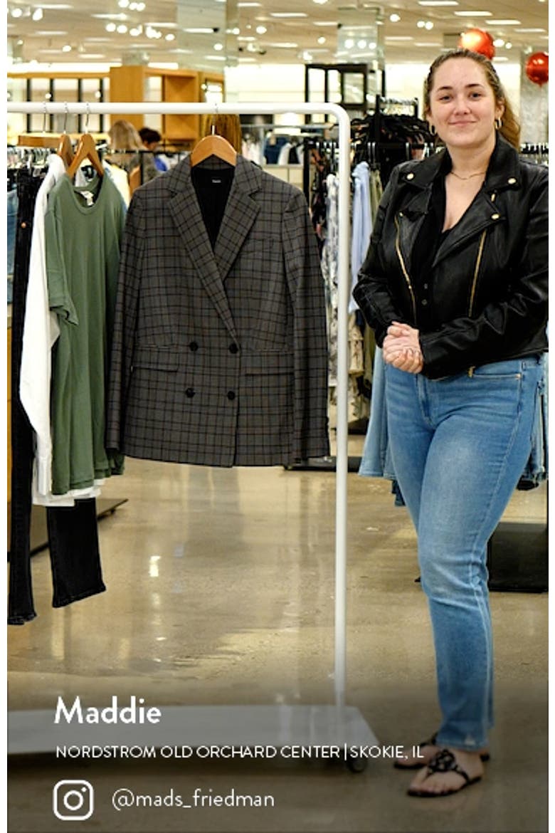 Women's Piazza Double Breasted Stretch Wool Blazer video