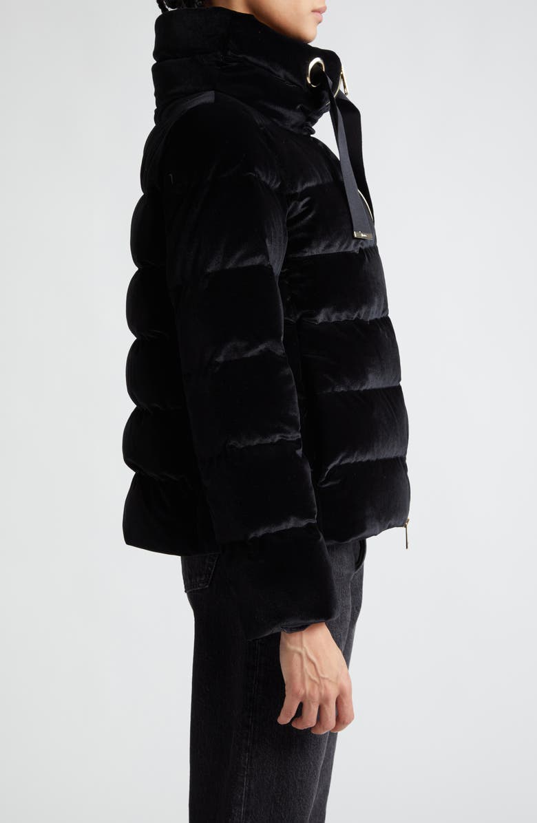 Herno Stretch Velvet Down Puffer Jacket, Alternate, color, 