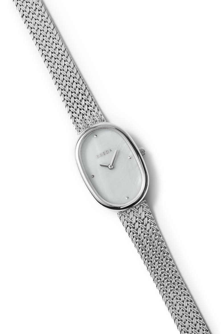 Jane Mesh Strap Watch, 23mm, Alternate, color, SILVER