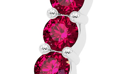Hautecarat Lab Grown Diamond & Birthstone Inside Out Hoop Earrings