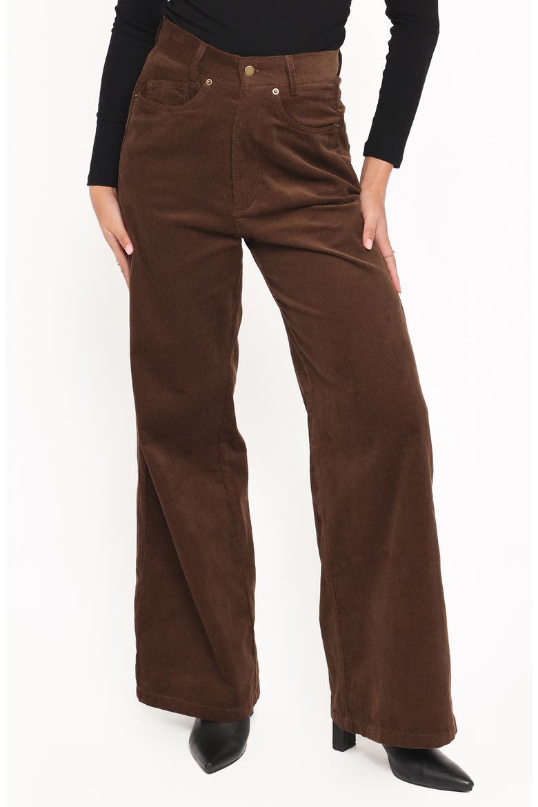 Jacob Corduroy Boyfriend Jeans, Main, color, BROWN