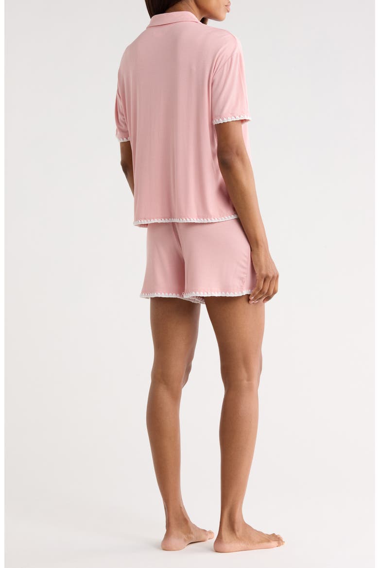 Rib Whipstitch Pajamas, Alternate, color, PINK