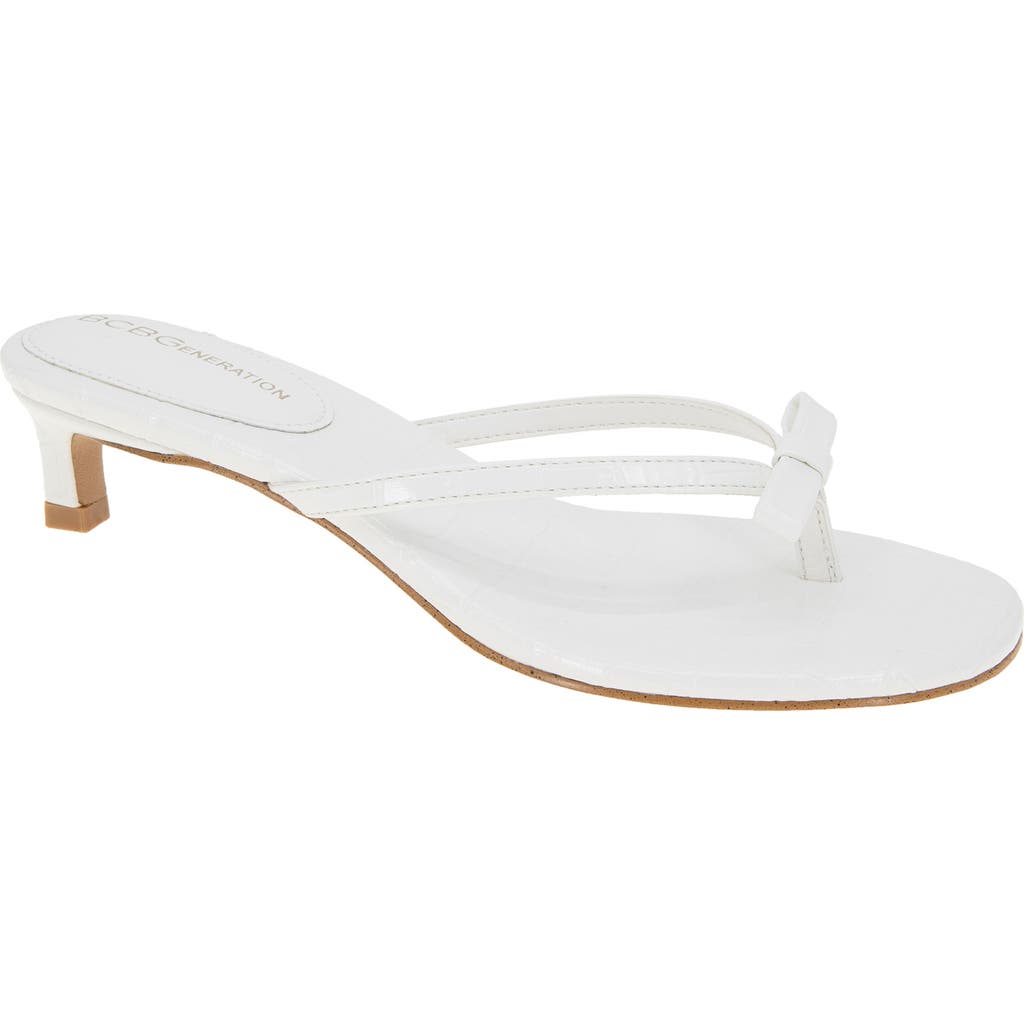 Bcbgeneration Zia Slide Sandal In White