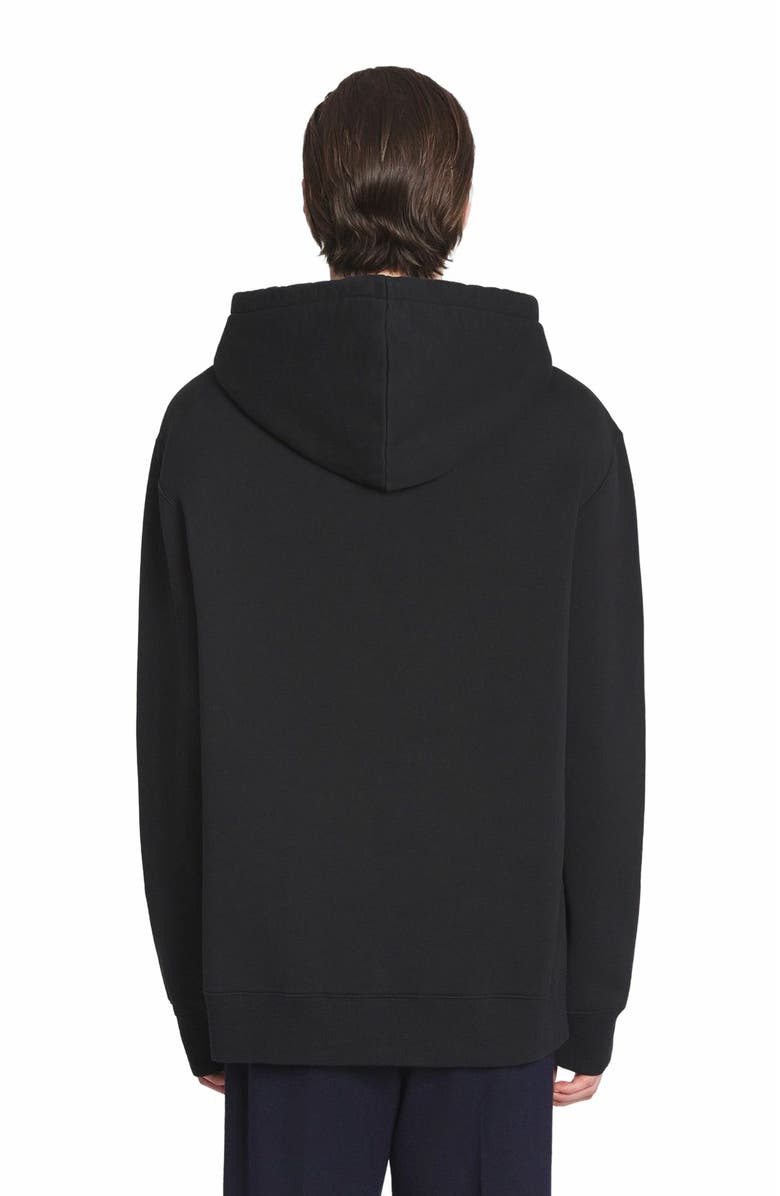 Lanvin Detail Loose-fitting Hoodie, Alternate, color, Black