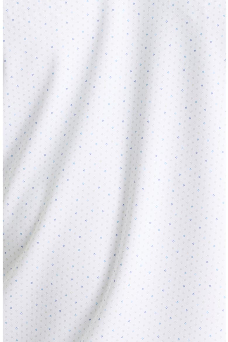 Tenuto Microprint Crown Crafted Performance Jersey Golf Polo, Alternate, color, WHITE