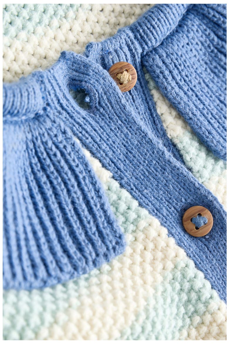 Kids' Marine Jacquard Cardigan, Alternate, color, BLUE