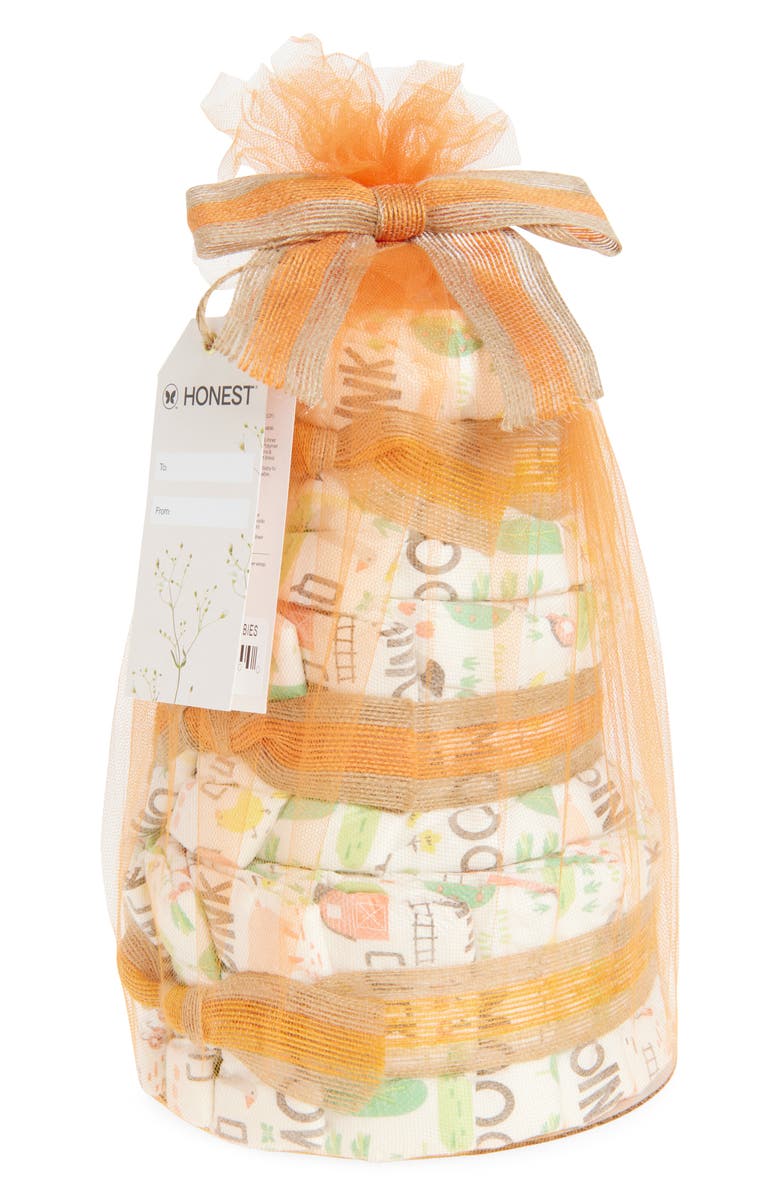 The Honest Company Barnyard Babies Diaper Cake, Main, color, 
