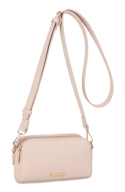 Clara Small Faux Leather Crossbody Bag