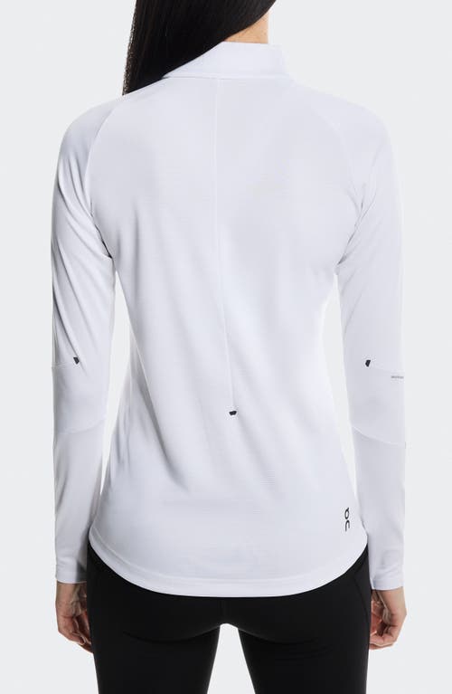 On Climate Quarter Zip Running Top In White