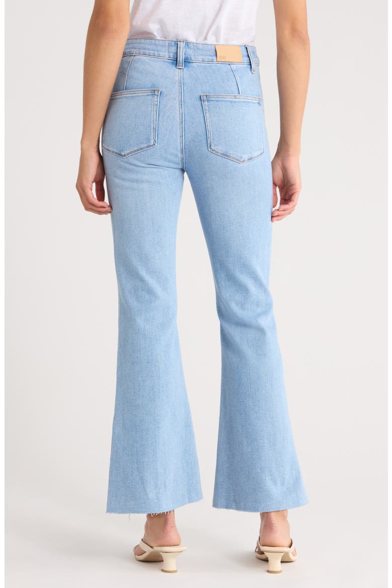 Marlow High Waist Raw Hem Ankle Skimmer Flare Jeans, Alternate, color, JAUNT