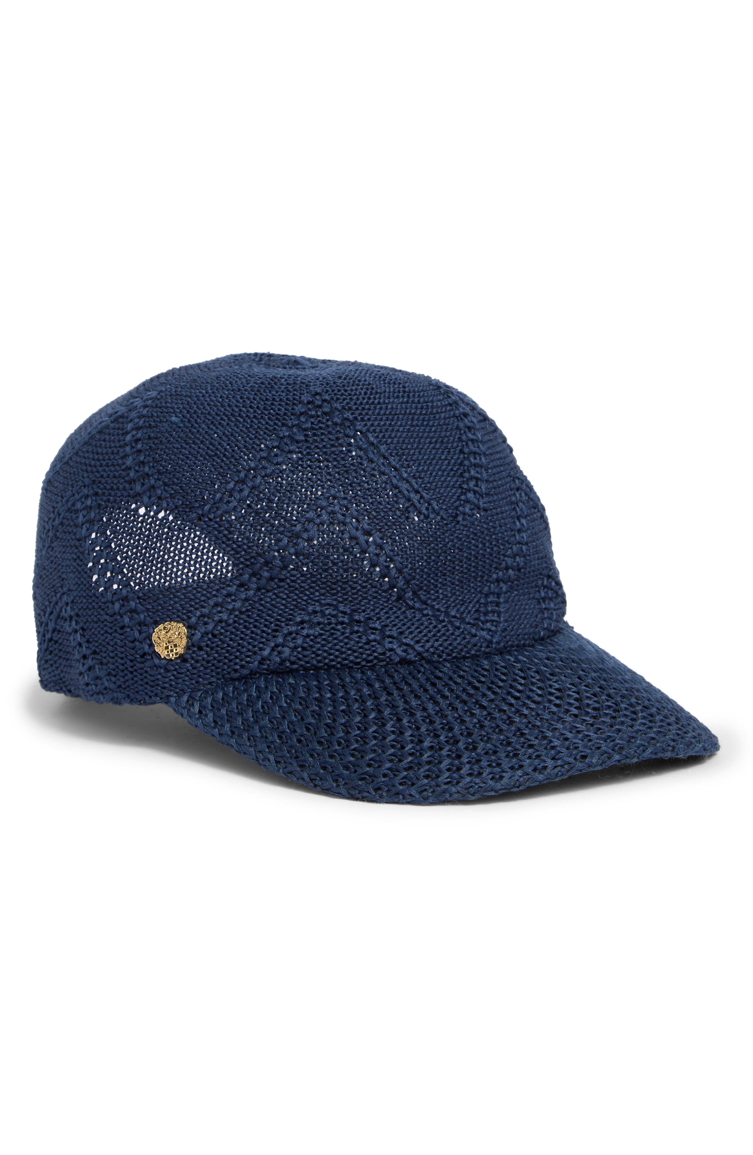 Packable Pointelle Knit Baseball Cap