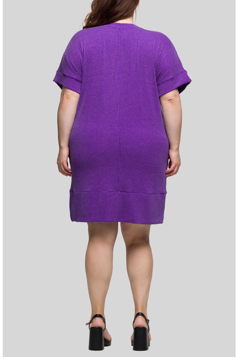 V-Neck T-Shirt Dress, Alternate, color, PURPLE