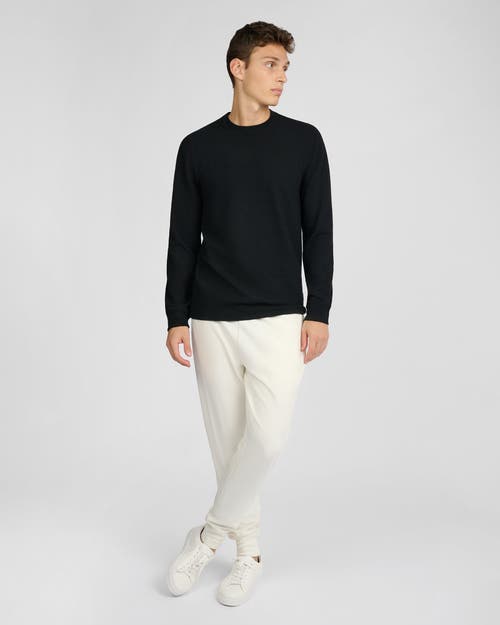 Onia Waffle Crewneck In Black