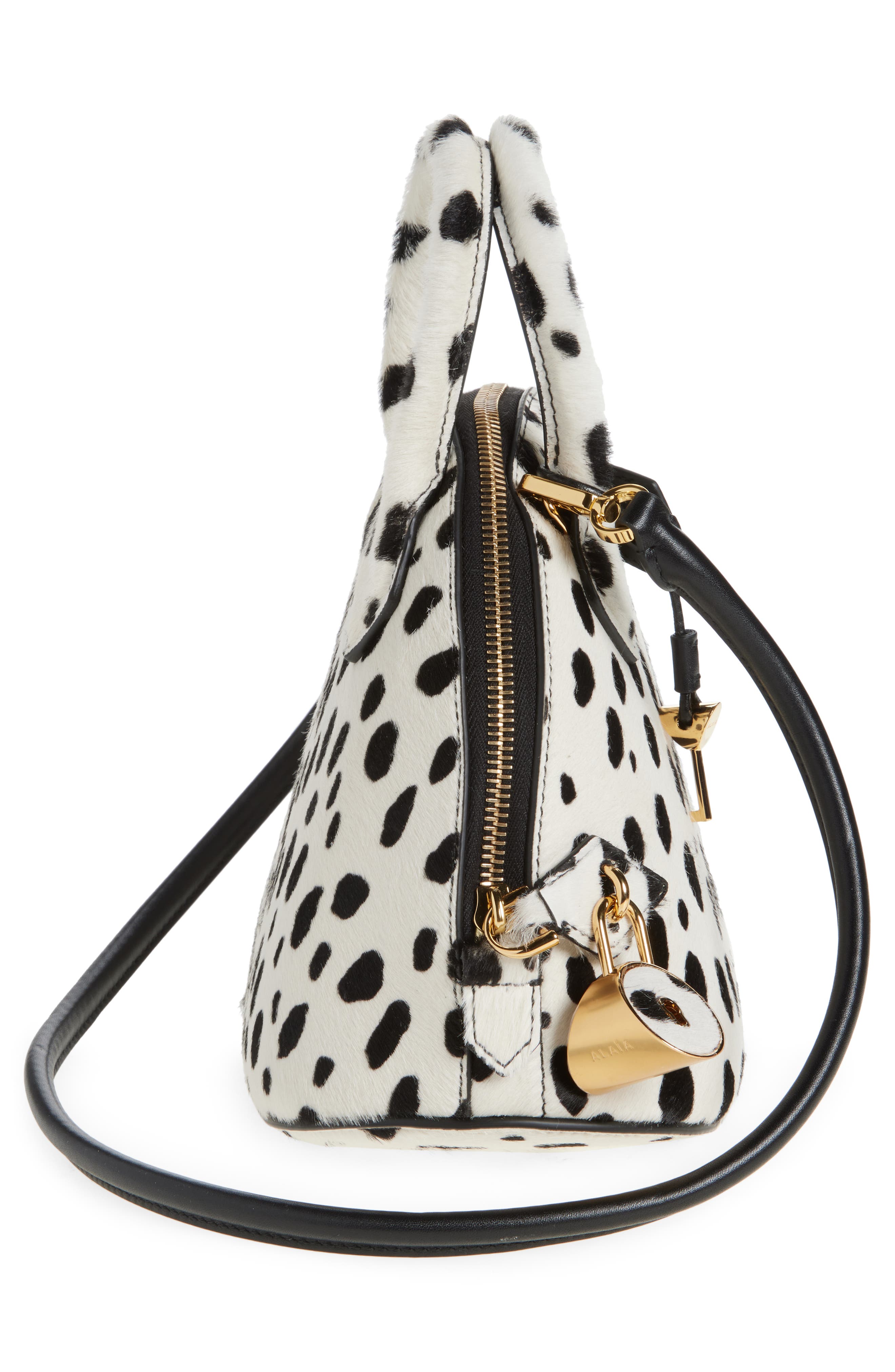 Alaïa Dome 25 Genuine Calf Hair Top Handle Bag, Alternate, color, 
