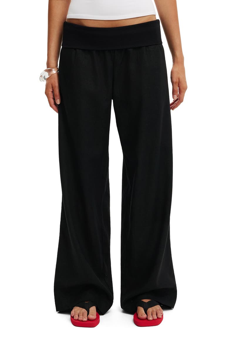 Women's Haven Fold Over Pant, Main, color, Black