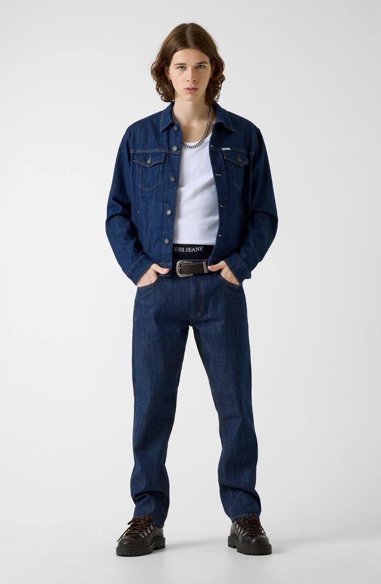 GUESS JEANS G16 Relaxed Straight Leg Jeans, Alternate, color, Dark Rinse Wash