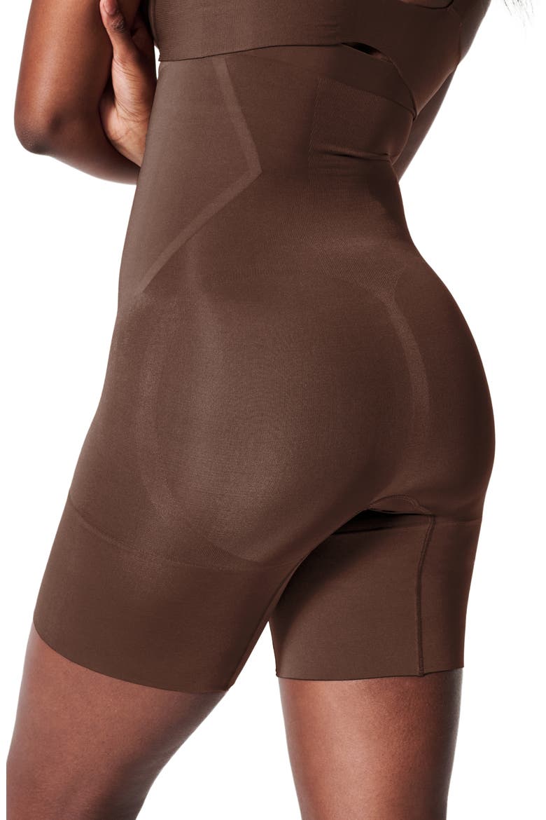 SPANXsculpt™ OnCore High Waist MidThigh Shorts, Alternate, color, CHESTNUT BROWN